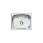 Oliveri Laundry 45L Tub with Rinse Bypass and Overflow | TI45S-OF - TI45S/OF