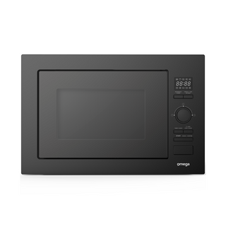 Omega 28L Built-In Frameless Microwave - Black Glass OM28BF