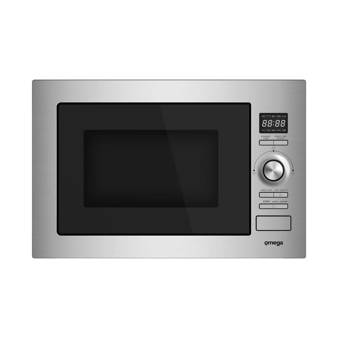 Omega 28L Built-In Frameless Microwave - Stainless Steel