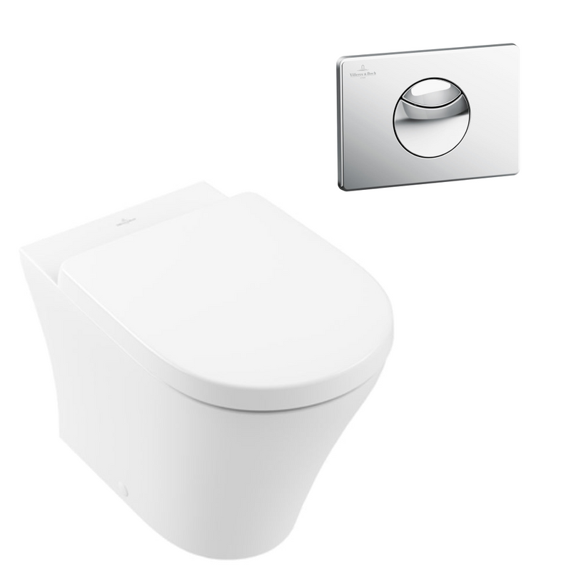 Villeroy & Boch O.Novo Wall Faced Ceramic Plus Toilet Package incl/VB Cistern