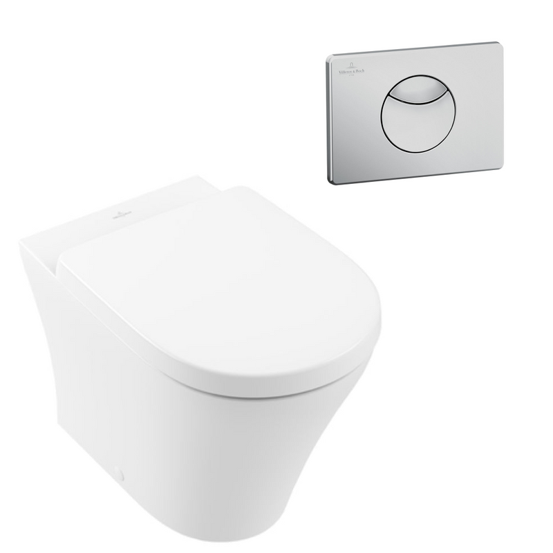 Villeroy & Boch O.Novo Wall Faced Ceramic Plus Toilet Package incl/VB Cistern