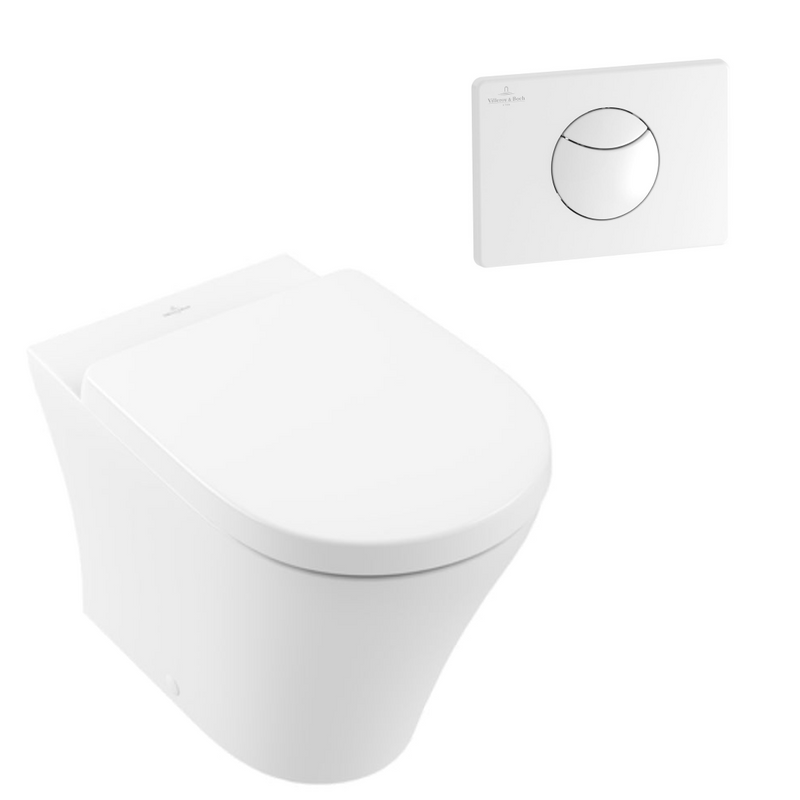 Villeroy & Boch O.Novo Wall Faced Ceramic Plus Toilet Package incl/VB Cistern