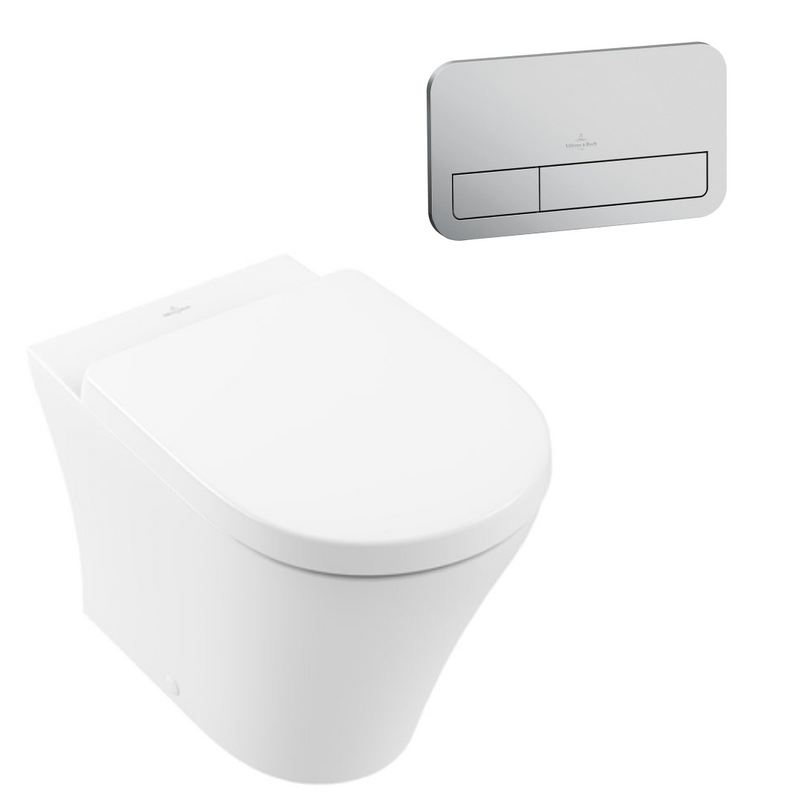 Villeroy & Boch O.Novo Wall Faced Ceramic Plus Toilet Package incl/VB Cistern
