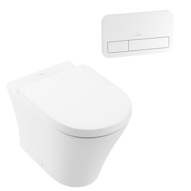 Villeroy & Boch O.Novo Wall Faced Ceramic Plus Toilet Package incl/VB Cistern