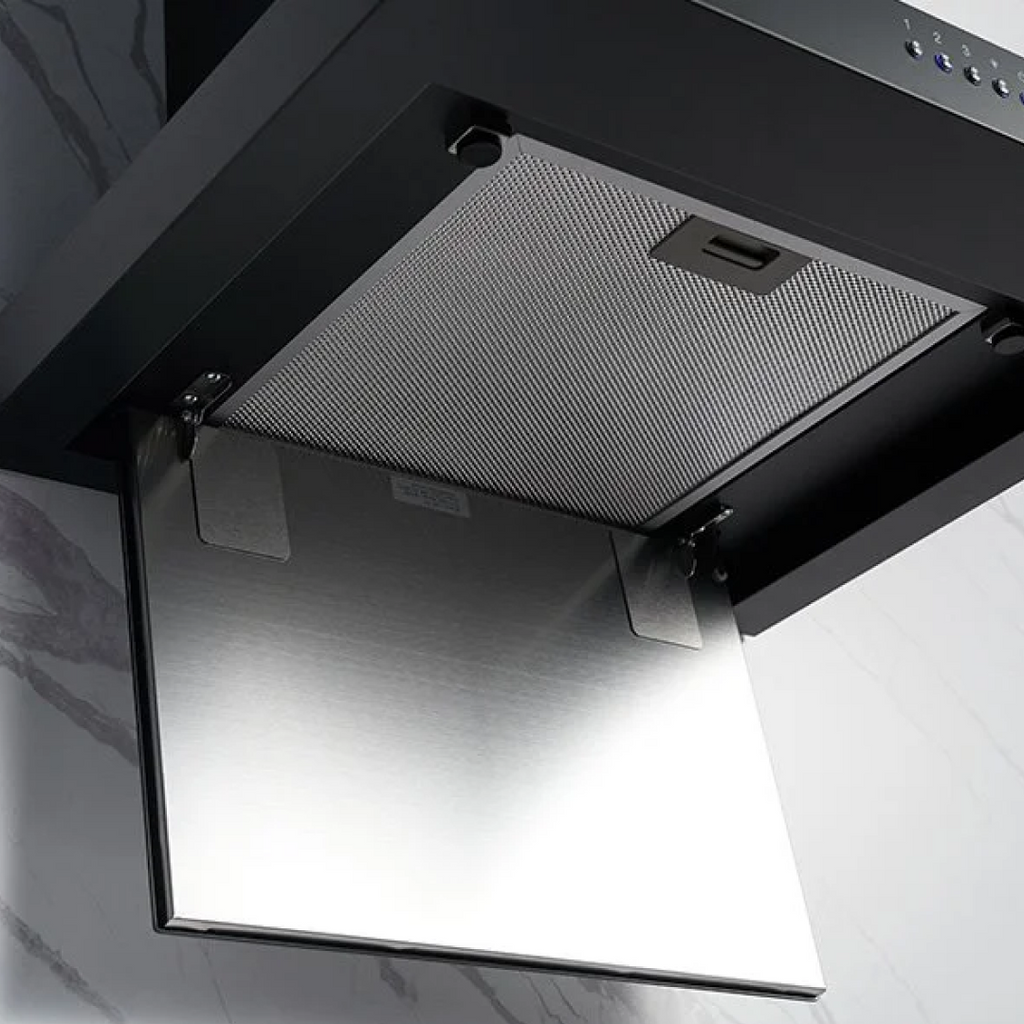 Omega 60cm Canopy Rangehood - Matte Black ORC60MB