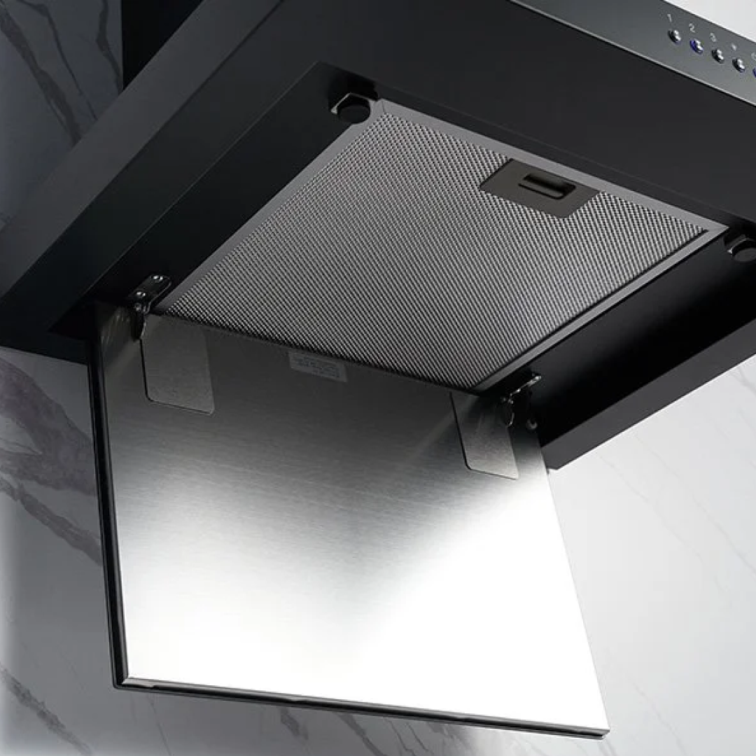 Omega 60cm Canopy Rangehood - Matte Black ORC60MB