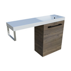 Timberline Oscar Wall Hung Vanity with Top & Basin 800mm Top - Right Offset - OSCV8040RNANW