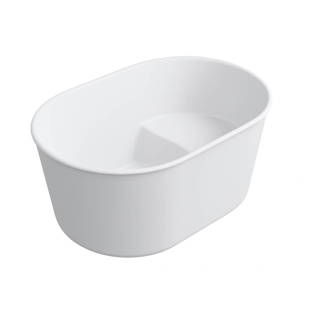 Turner Hastings Onwa 111 X 74 TitanCast Bath - Satin Silk White OW1114TCB