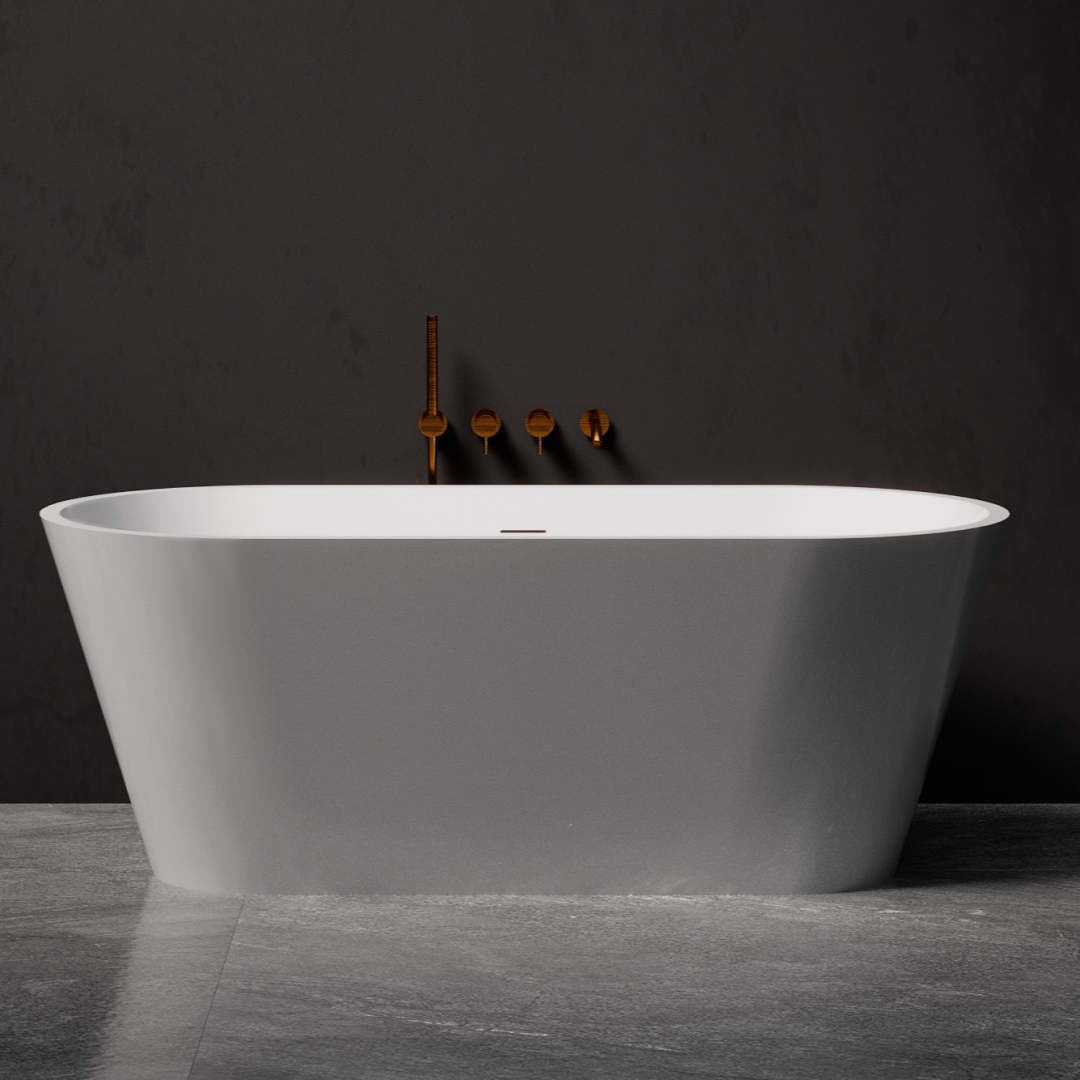 Pietra Bianca Olive 1700mm Freestanding Bath - Charcoal - PB4012-C