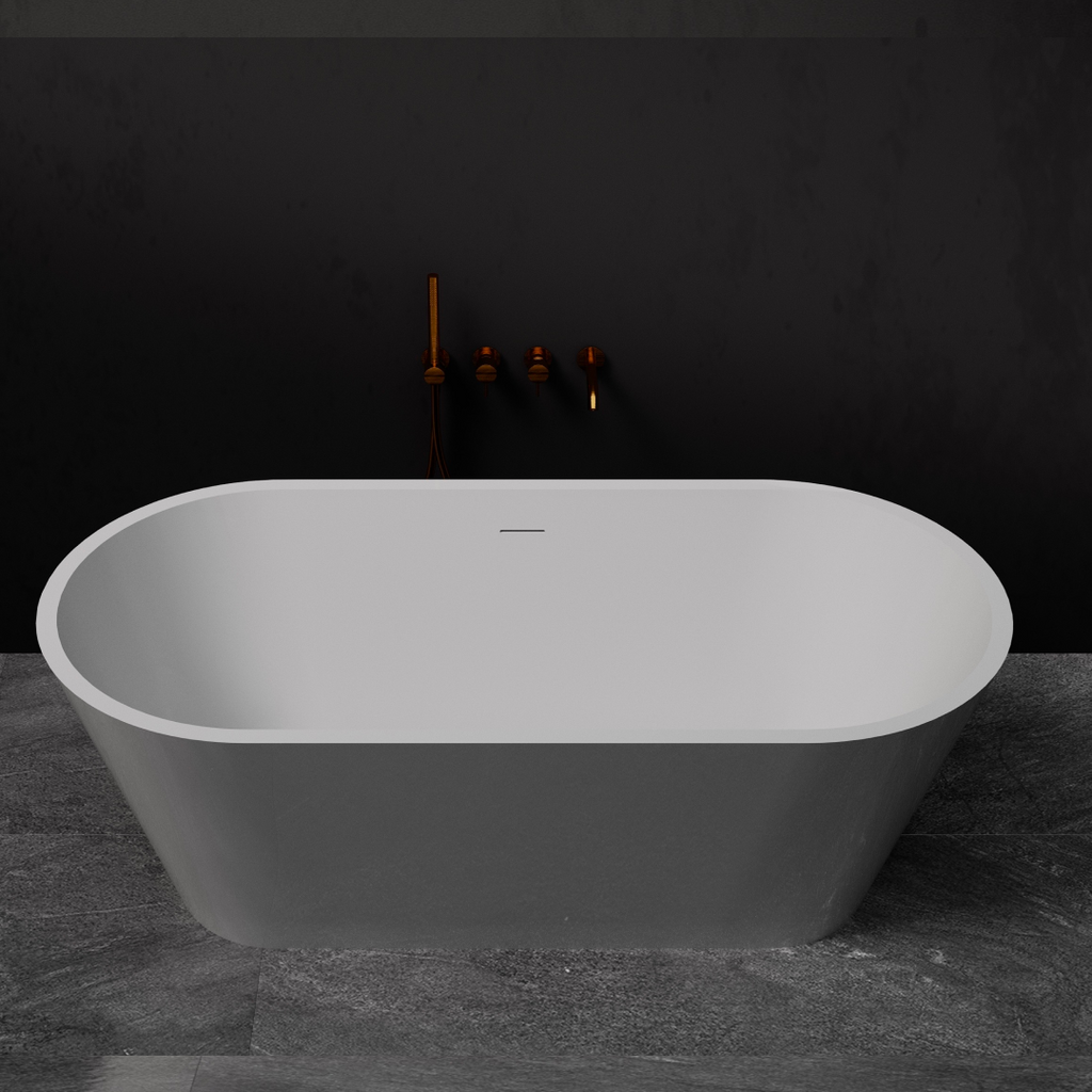Pietra Bianca Olive 1700mm Freestanding Bath - White Matte - PB4012-WM