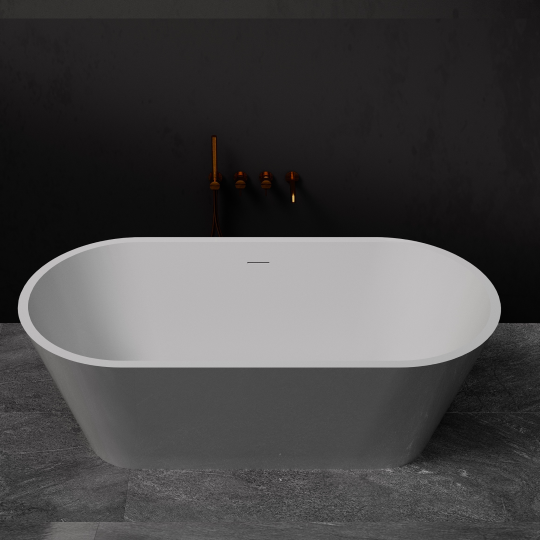 Pietra Bianca Olive 1700mm Freestanding Bath - Charcoal - PB4012-C