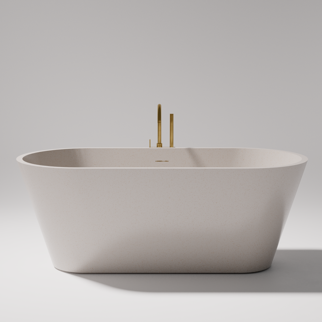 Pietra Bianca Olive 1700mm Freestanding Bath - Charcoal - PB4012-C