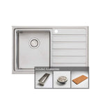 Oliveri Apollo Left Hand Single Bowl Sink & Drainer AP1421