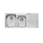 Oliveri Diaz 1 & 3-4 Left Hand Inset Sink & Drainer DZ111 - DZ111 1TH