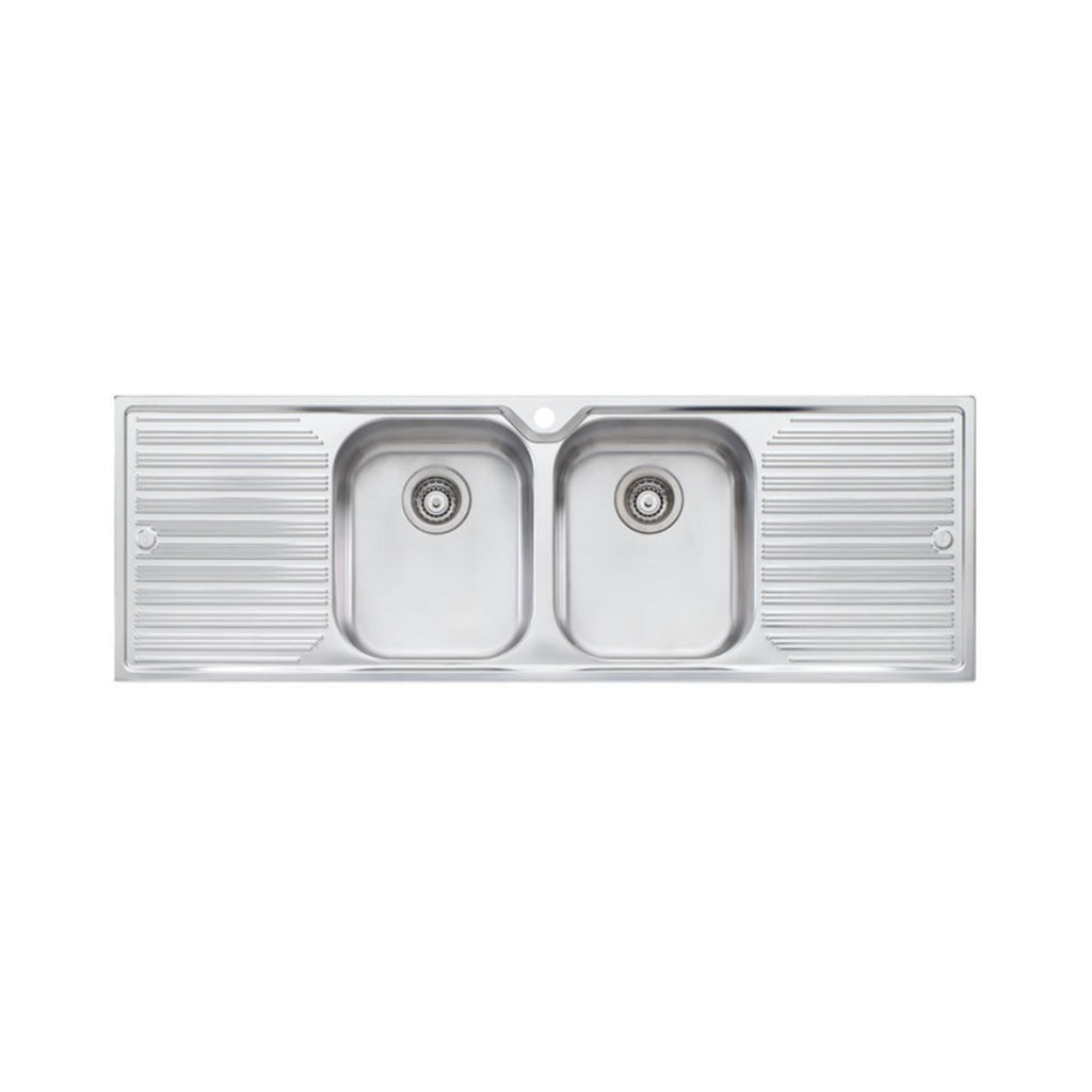 Oliveri Diaz Double Bowl Inset Sink & Double Drainer DZ153 - DZ153 1TH