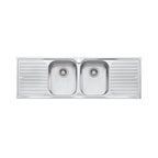 Oliveri Diaz Double Bowl Inset Sink & Double Drainer DZ153 - DZ153 1TH