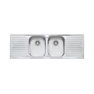 Oliveri Diaz Double Bowl Inset Sink & Double Drainer DZ153 - DZ153 1TH