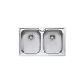 Oliveri Diaz Double Bowl Topmount Sink DZ163 - DZ163 1TH