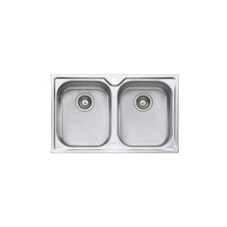 Oliveri Diaz Double Bowl Topmount Sink DZ163 - DZ163 1TH