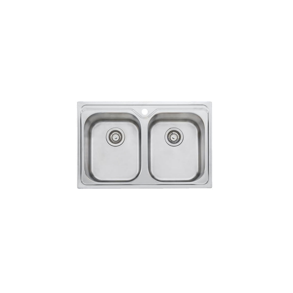 Oliveri Diaz Double Bowl Universal Sink | DZ23TU - DZ23TU 1TH