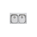 Oliveri Diaz Double Bowl Universal Sink | DZ23TU - DZ23TU 1TH
