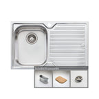 Oliveri Diaz Left Hand Single Bowl Sink & Drainer DZ121 - DZ121 1TH