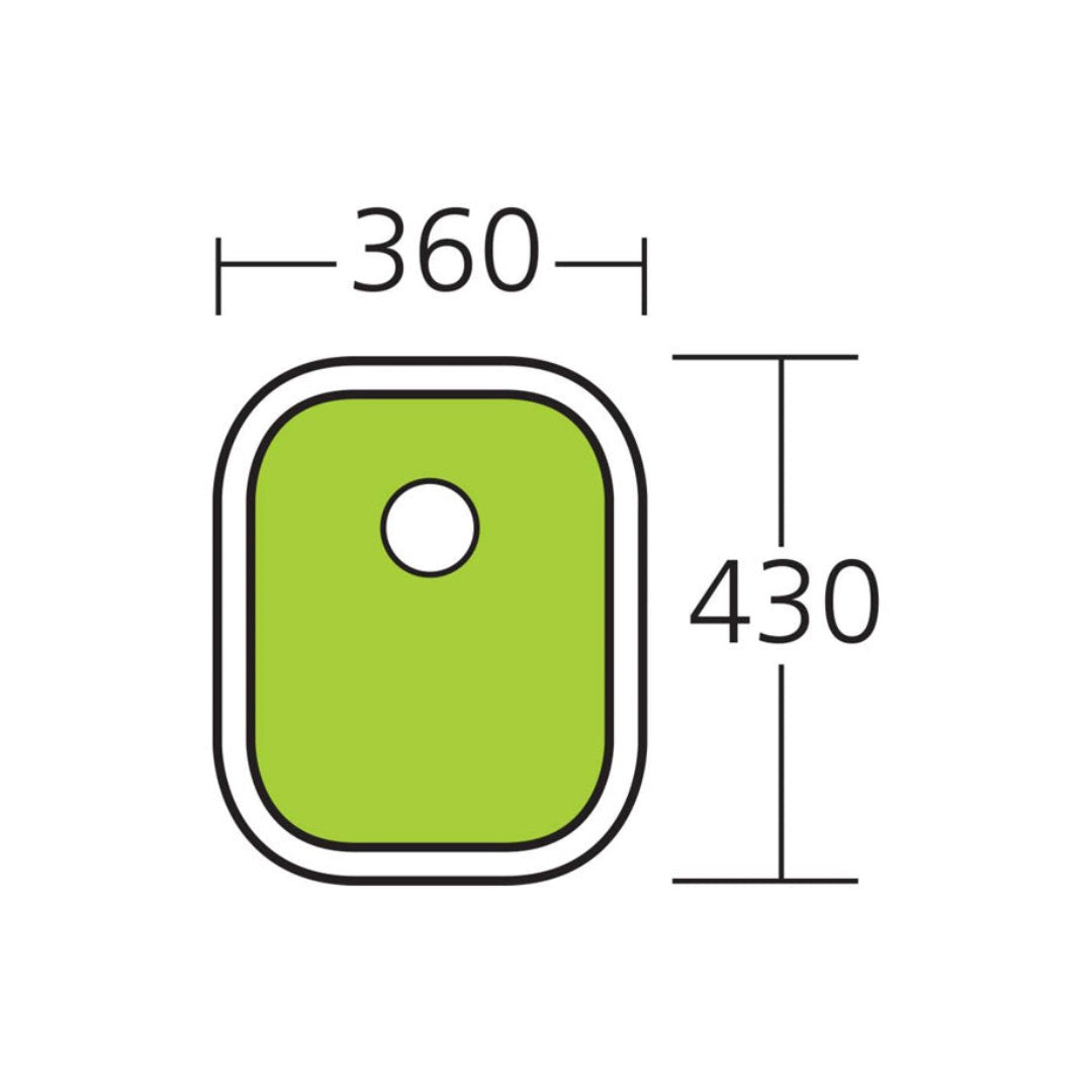 Oliveri Diaz Single Bowl Undermount Sink DZ150U