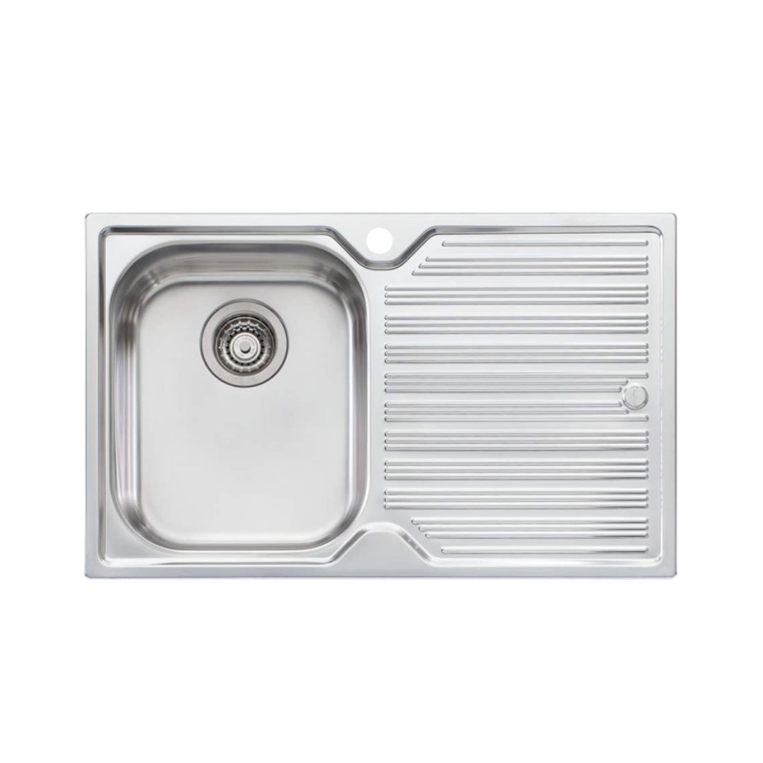 Oliveri Diaz Single Right Hand Bowl Sink With Drainer DZ122 - DZ122 1TH