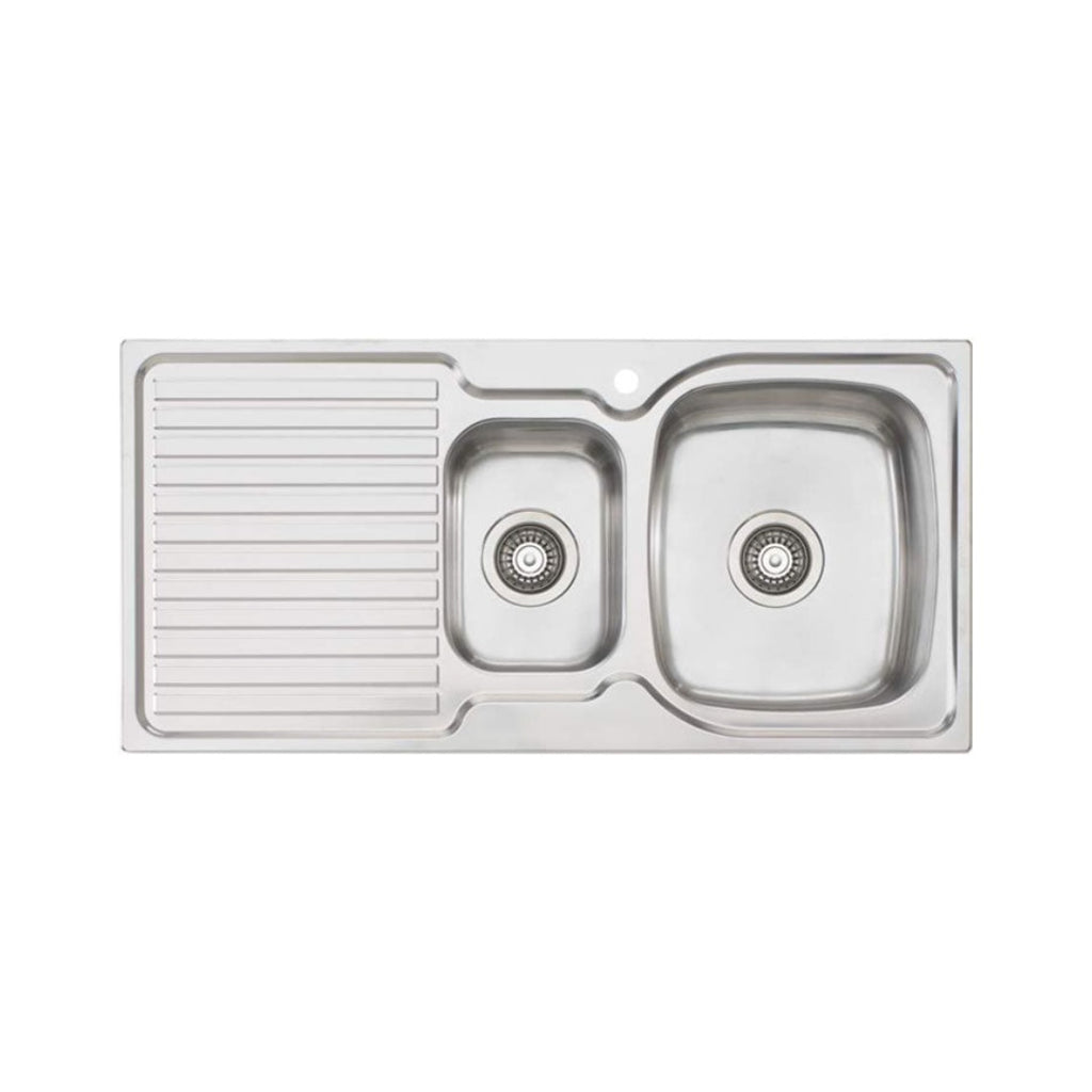 Oliveri Endeavour 1 & 1-2 Right Hand Bowl Sink With Drainer EE02 - EE02 1TH