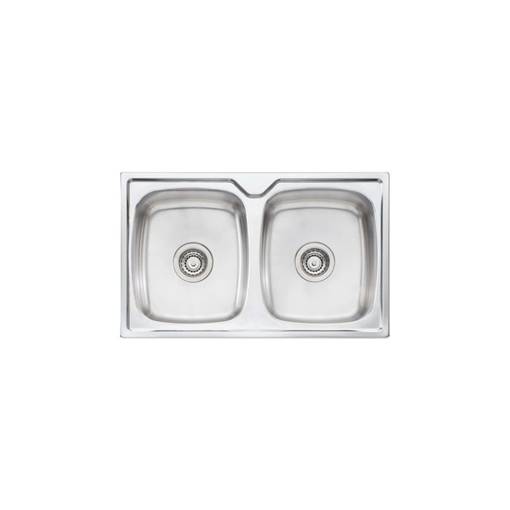 Oliveri Endeavour Double Bowl Topmount Sink EE64 - EE64 1TH