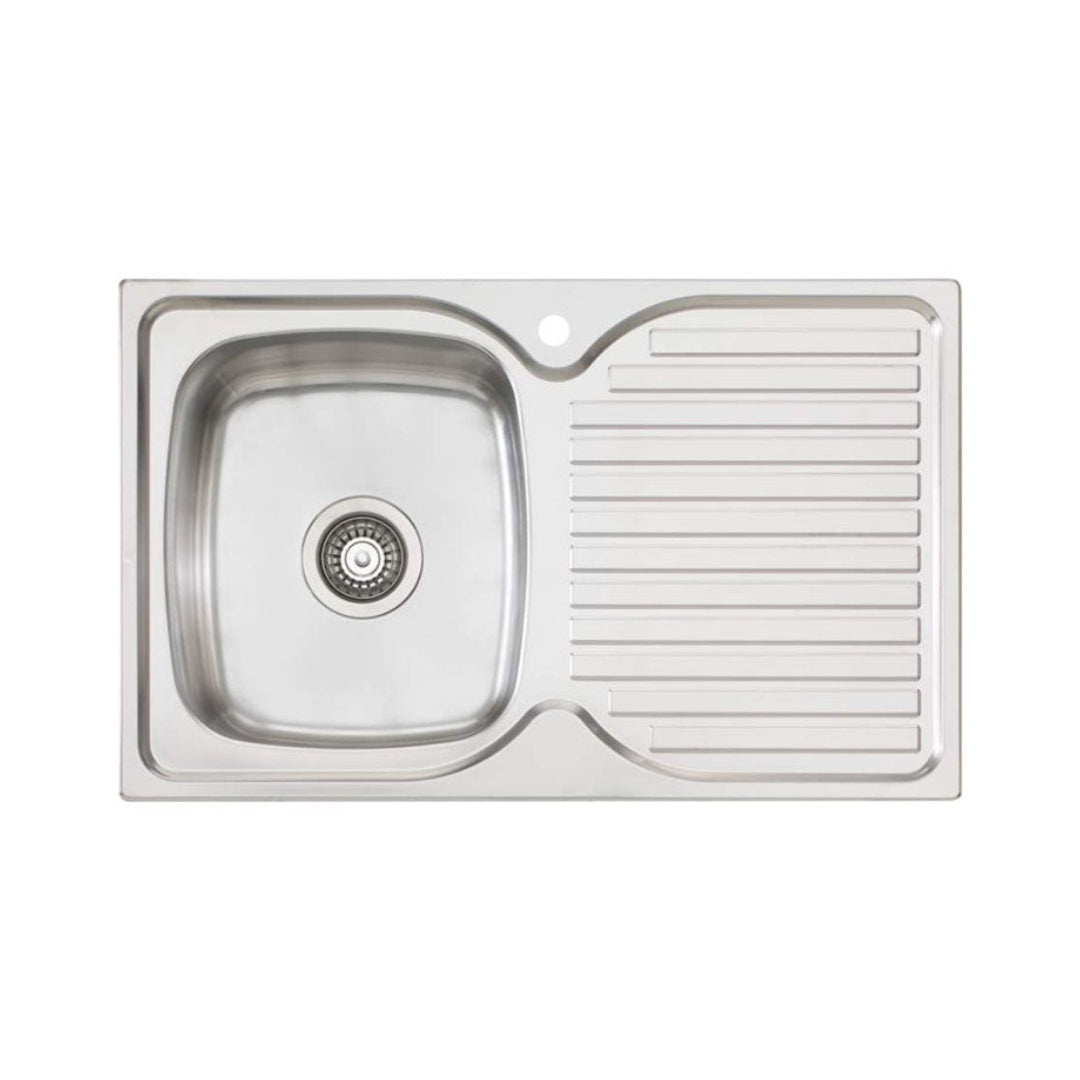 Oliveri Endeavour Left Hand Single Bowl Sink & Drainer EE21 - EE21 1TH