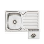 Oliveri Endeavour Left Hand Single Bowl Sink & Drainer EE21 - EE21 1TH
