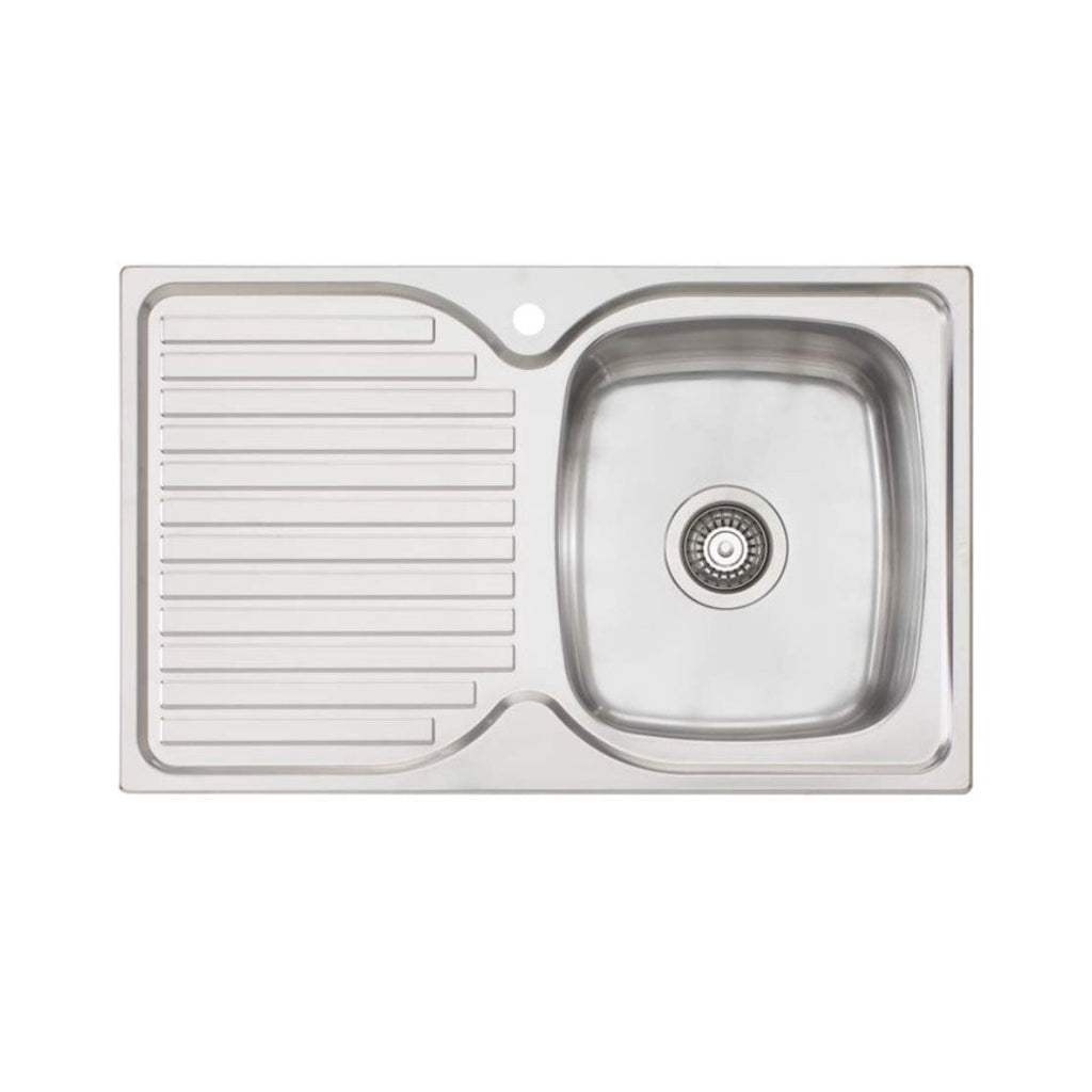 Oliveri Endeavour Right Single Bowl Sink With Drainer EE22 - EE22 1TH