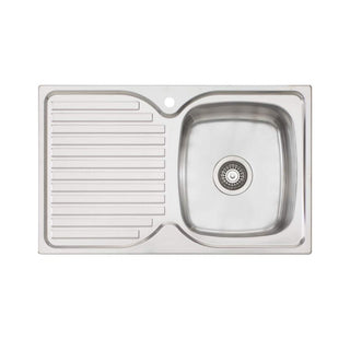 Oliveri Endeavour Right Single Bowl Sink With Drainer EE22 - EE22 1TH