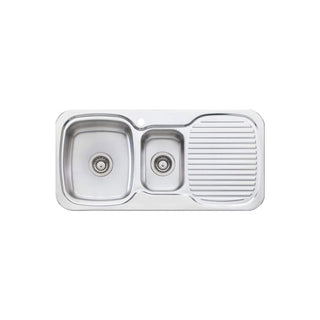 Oliveri LakeLand 1 & 1-2 Left Bowl Sink With Drainer | LL126
