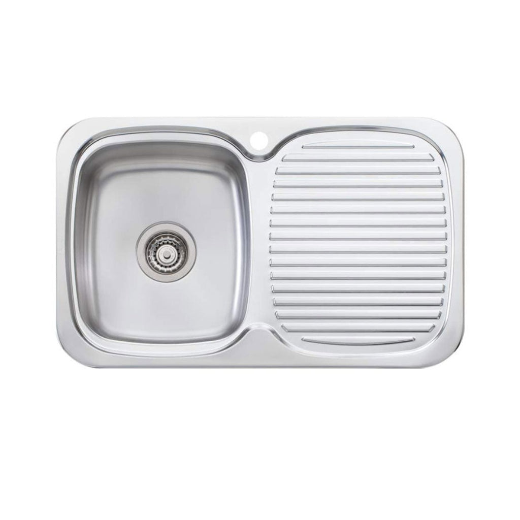 Oliveri LakeLand Single Left Hand Sink With Drainer LL116