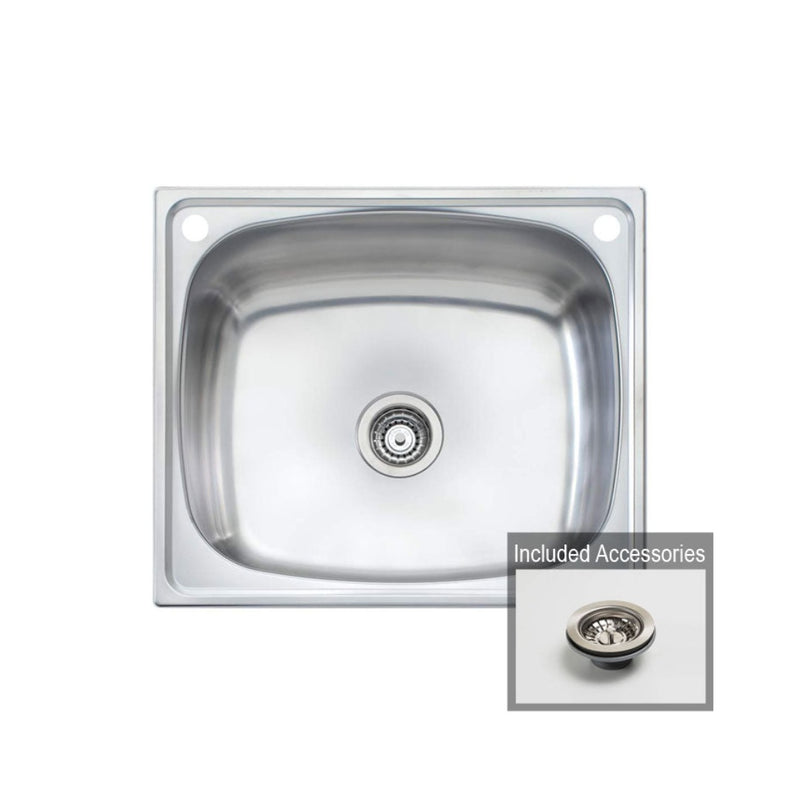 Oliveri Laundry 70L Tub with Rinse Bypass | TI70S