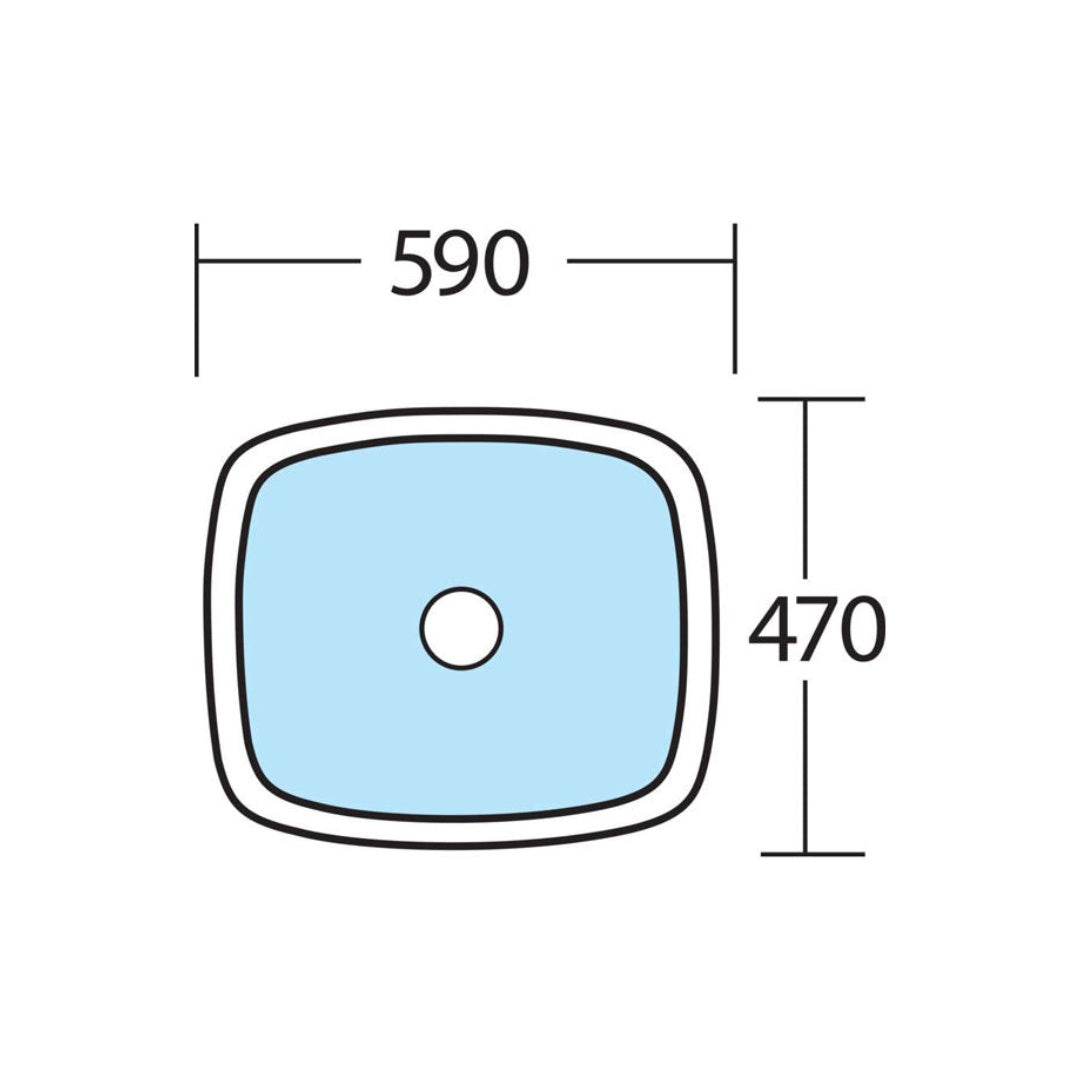 Oliveri Laundry 45L Undermount Sink/Tub DU490U