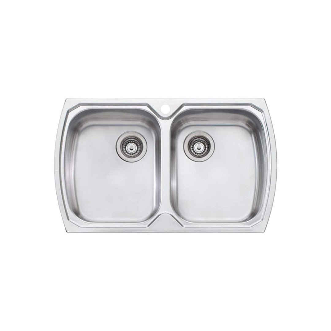 Oliveri Monet Double Bowl Topmount Sink MO763 - MO763 1TH