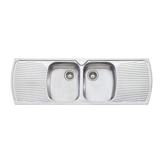 Oliveri Monet Double Bowl Topmount Sink with Double Drainer - MO753 - MO753 1TH
