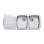 Oliveri Monet Double Bowl Topmount Sink with Drainer - MO771 - MO771 1TH