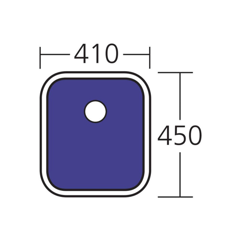 Oliveri Nu-Petite Single Bowl Undermount Sink NP650U