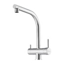 Oliveri Essentials Square Gooseneck 3 Way Filter Tap + FS7005 Filter - Chrome