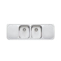 Oliveri Petite Double Bowl Sink & Double Drainer PE353 - PE353 1TH