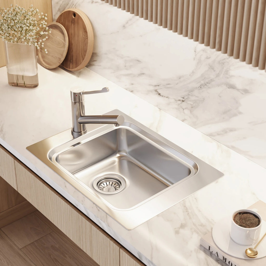 Oliveri Puro Topmount Care Sink - 0 Tap holes PU2850