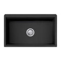 Oliveri Santorini Black Farmhouse Undermount Sink - ST-BL1584U