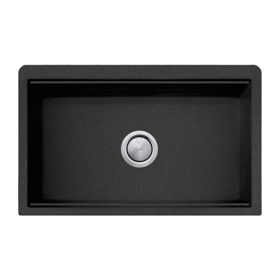 Oliveri Santorini Black Farmhouse Undermount Sink - ST-BL1584U