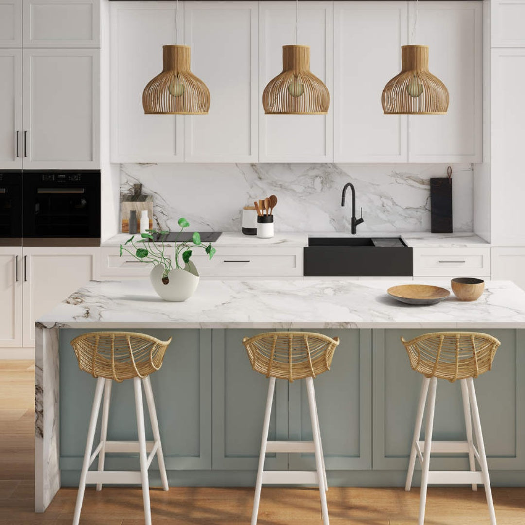 Oliveri Santorini Black Farmhouse Undermount Sink - ST-BL1584U