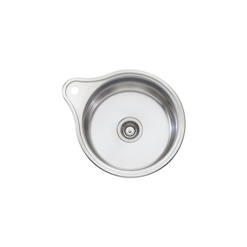 Oliveri Solitaire Round Bowl Sink With Tap Landing LR515