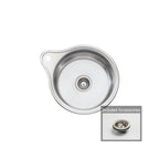 Oliveri Solitaire Round Bowl Sink With Tap Landing LR515